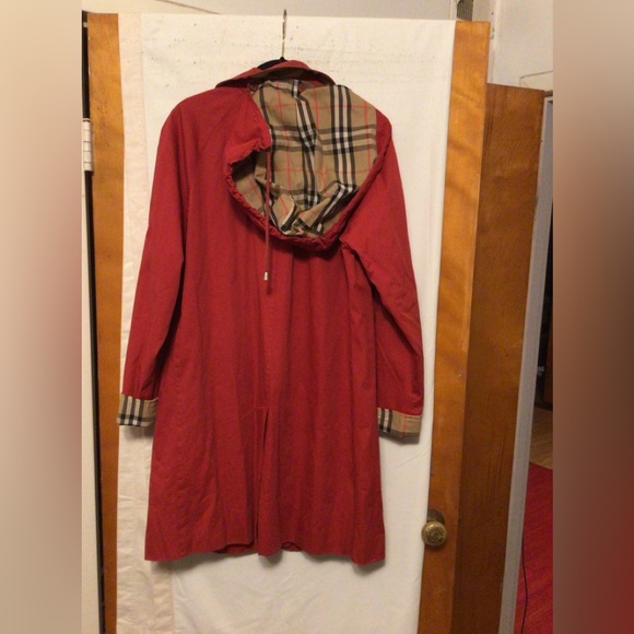 BURBERRY LONDON LIGHT WEIGHT JACKET WITH HOOD SZ 4 - Picture 4 of 10